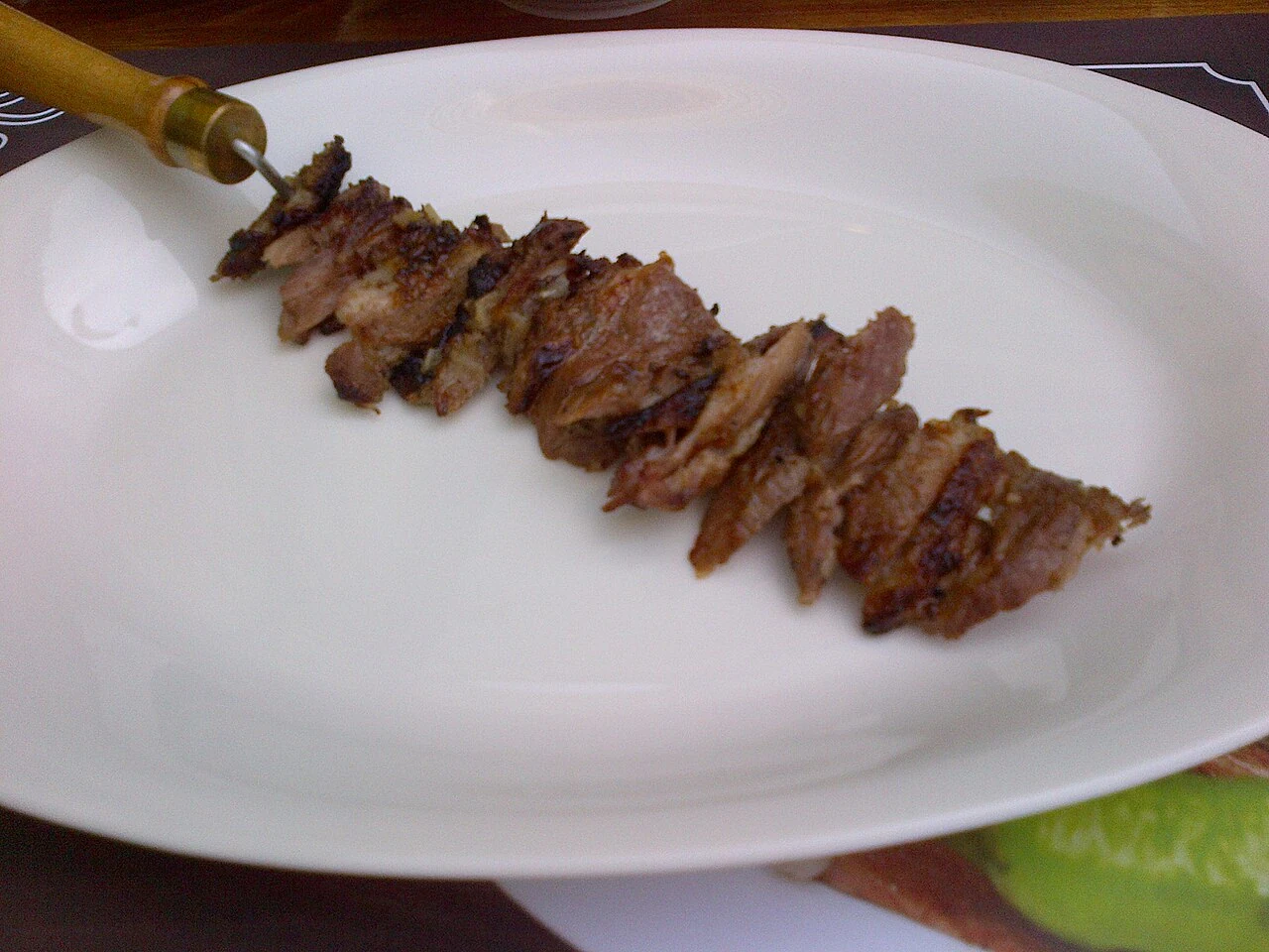 Cağ kebabı; günümüzde hazırlanmış bir et yemeği.