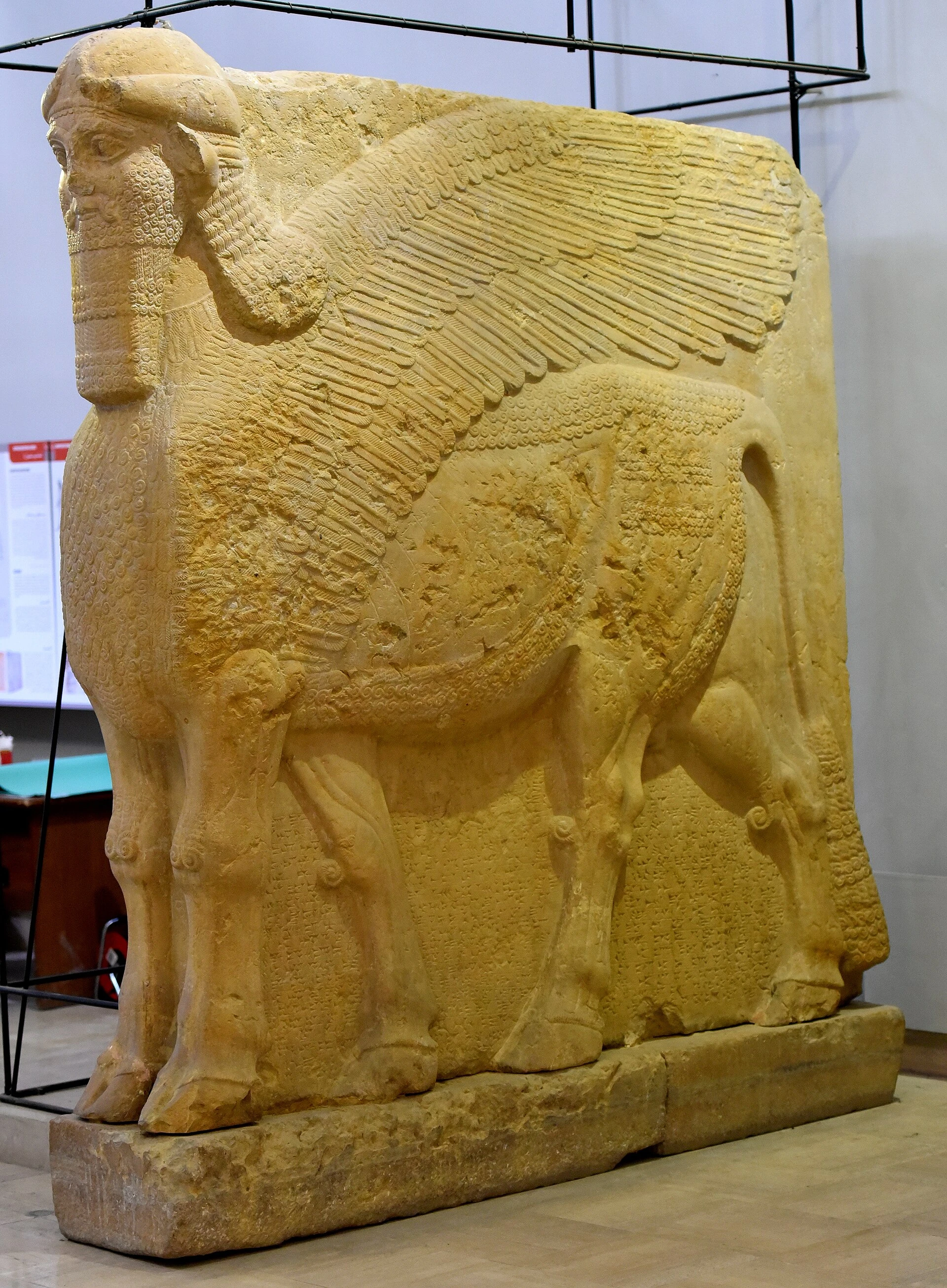 Lamassu from the North-West Palace at Nimrud, Iraq Museum.